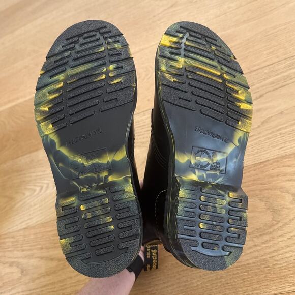 Dr. Martens - 1460 Marbled Sole Smooth Leather Lace Up Boots - Picture 7 of 7